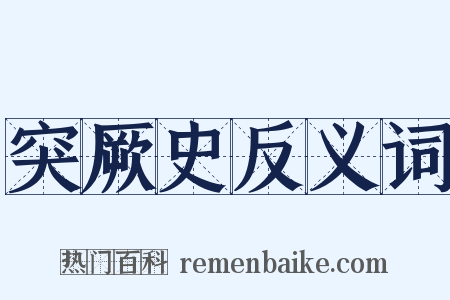 突厥史反义词是什么意思的图片